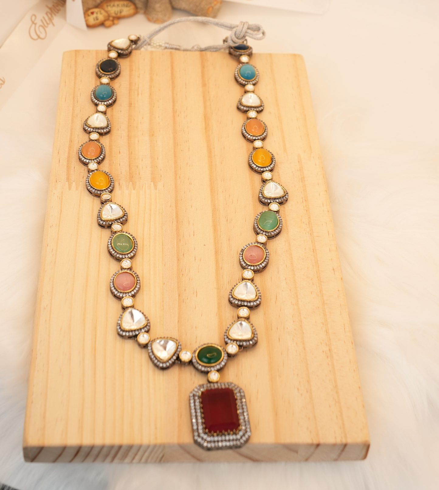 Majestic Navratna Multi colour Couture Set