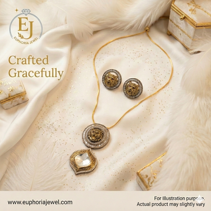 Royal Simha Kundan Medallion Couture Set