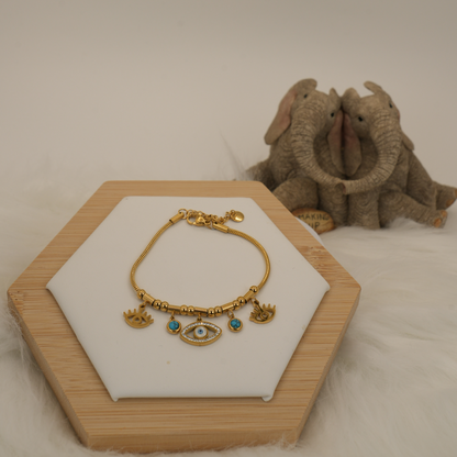 Evil Eye Harmony Charm Bracelet