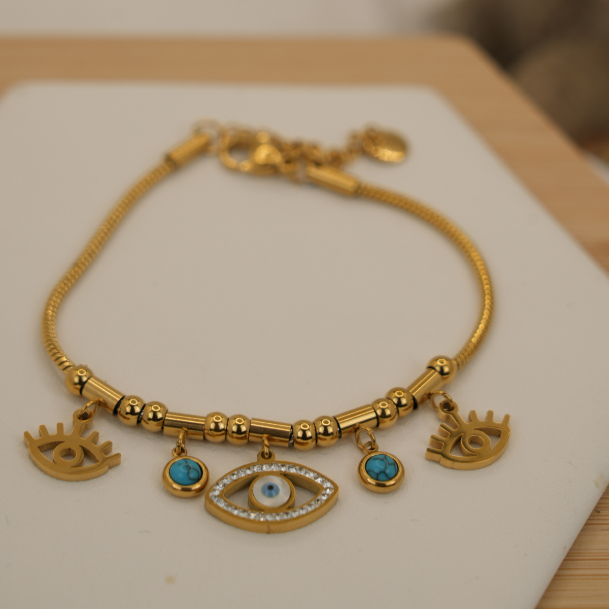 Evil Eye Harmony Charm Bracelet