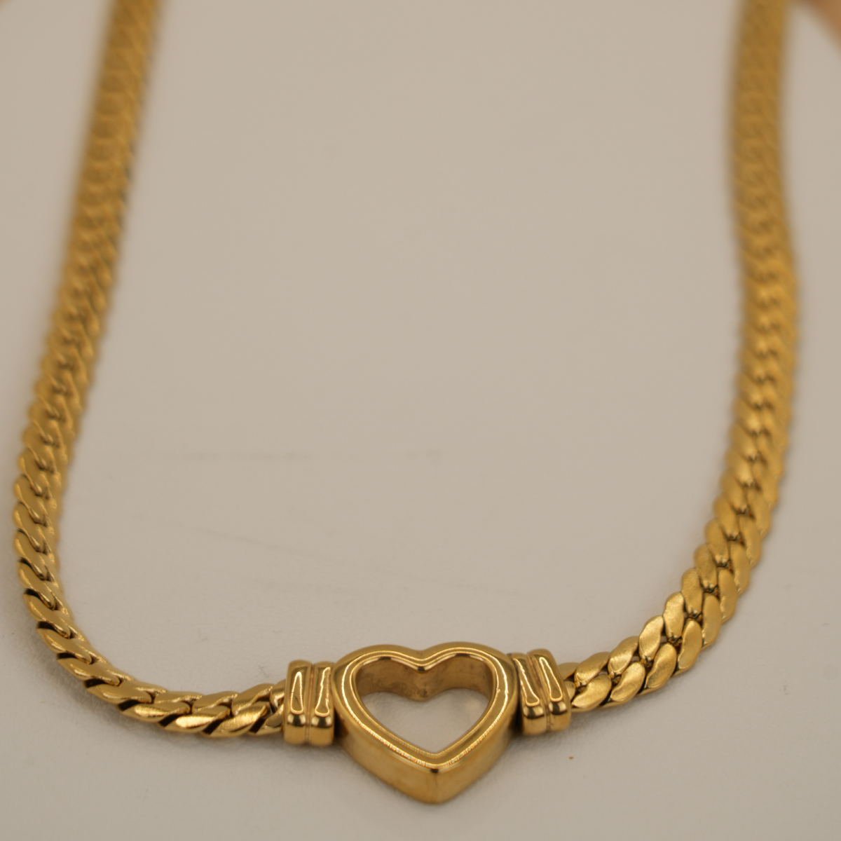 Golden Heart Connection Necklace & Bracelet Set